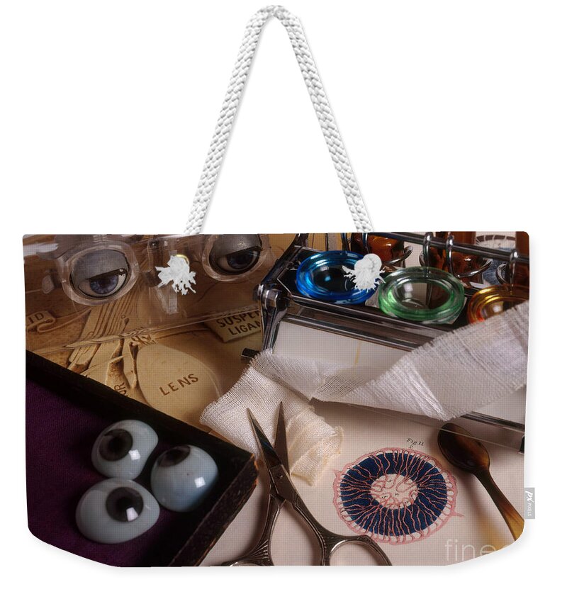 Medical Weekender Tote Bag featuring the photograph Glass Eyes by Brooks Brown