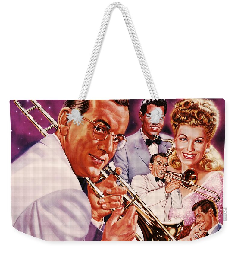 Portrait Weekender Tote Bag featuring the painting Glenn Miller by Dick Bobnick