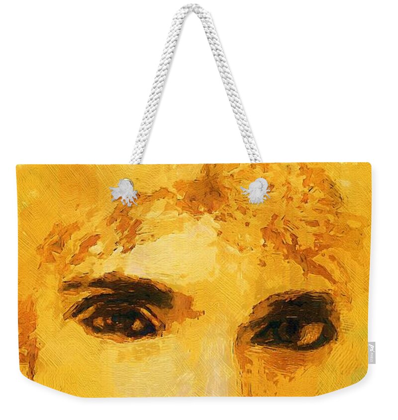 Woman Weekender Tote Bag featuring the painting Glorious Crone by RC DeWinter