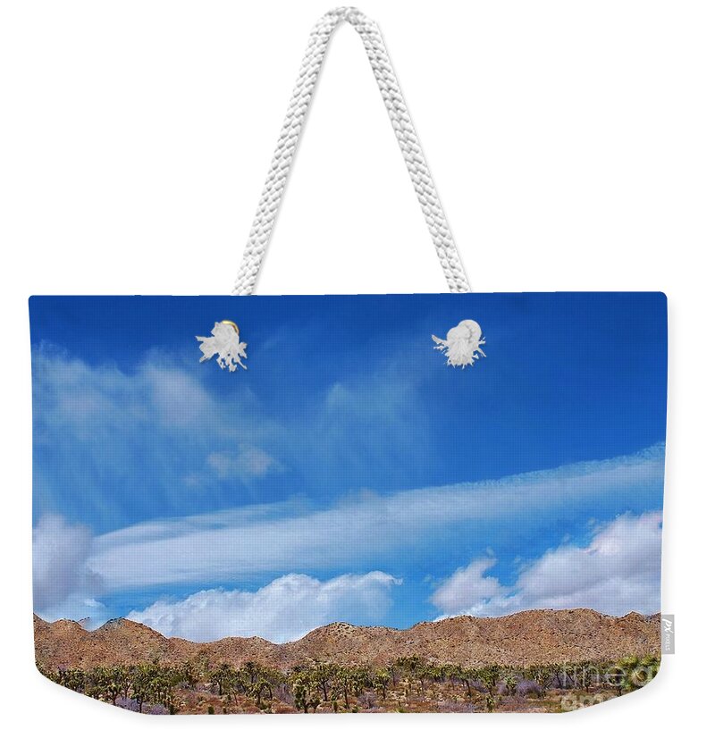 White Clouds Weekender Tote Bag featuring the photograph Gods Perfection by Angela J Wright