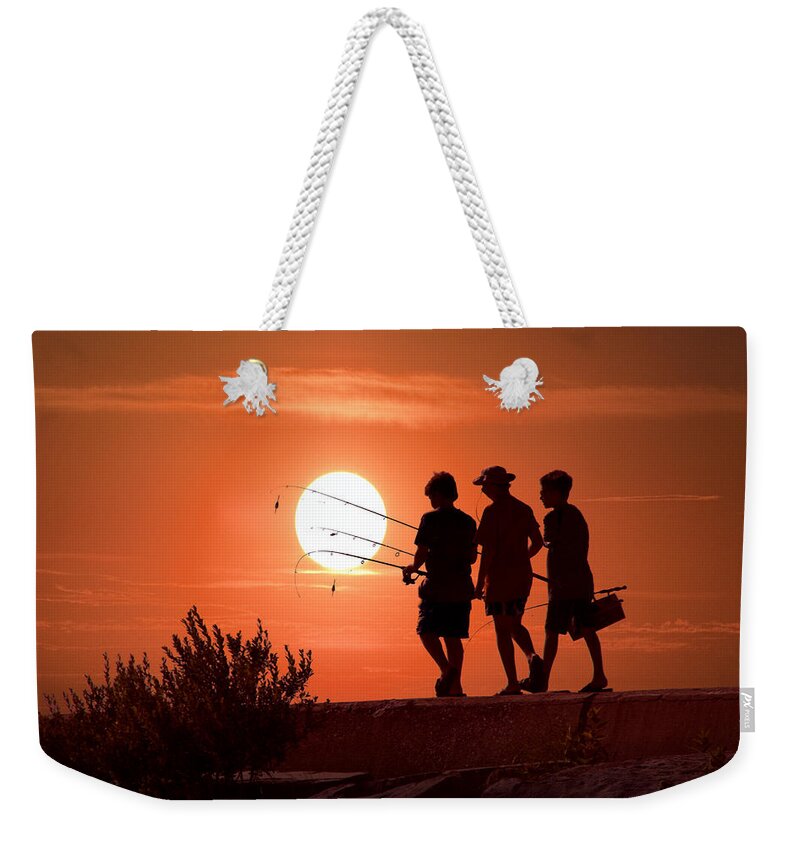 Art Weekender Tote Bag featuring the photograph Going Fishing by Randall Nyhof