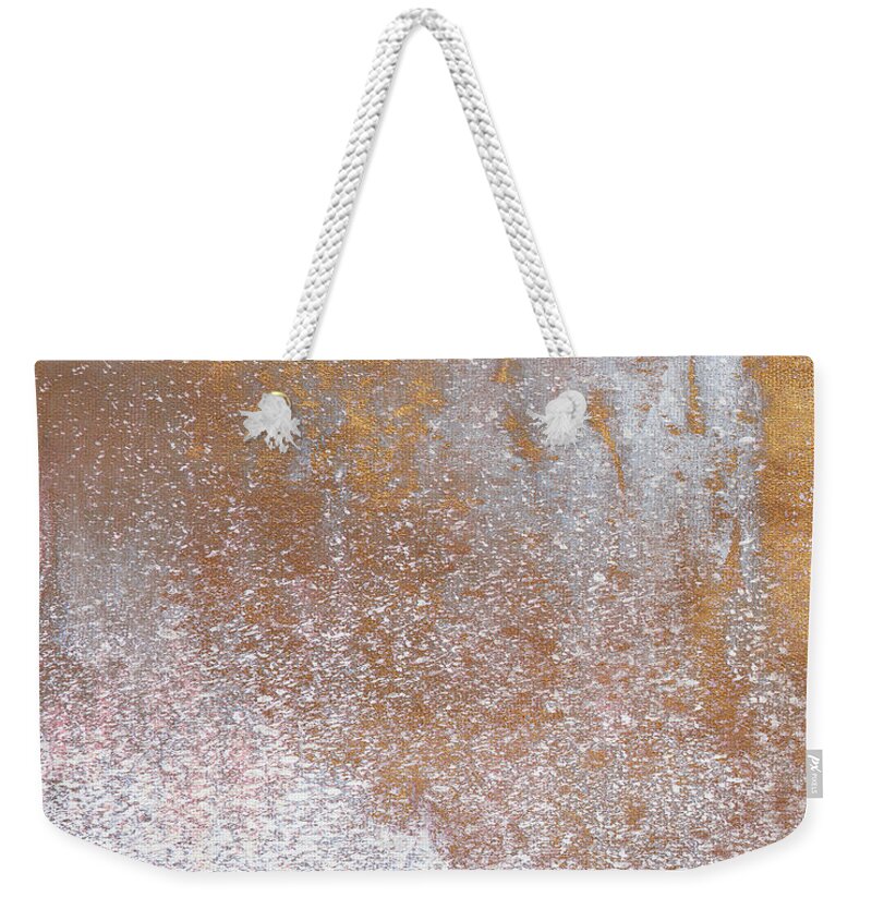 Gold Weekender Tote Bag featuring the painting Gold Summer Woods I by M. Mercado