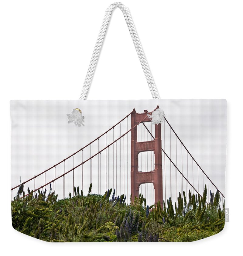 City Weekender Tote Bag featuring the photograph Golden Gate Bridge 1 by Shane Kelly