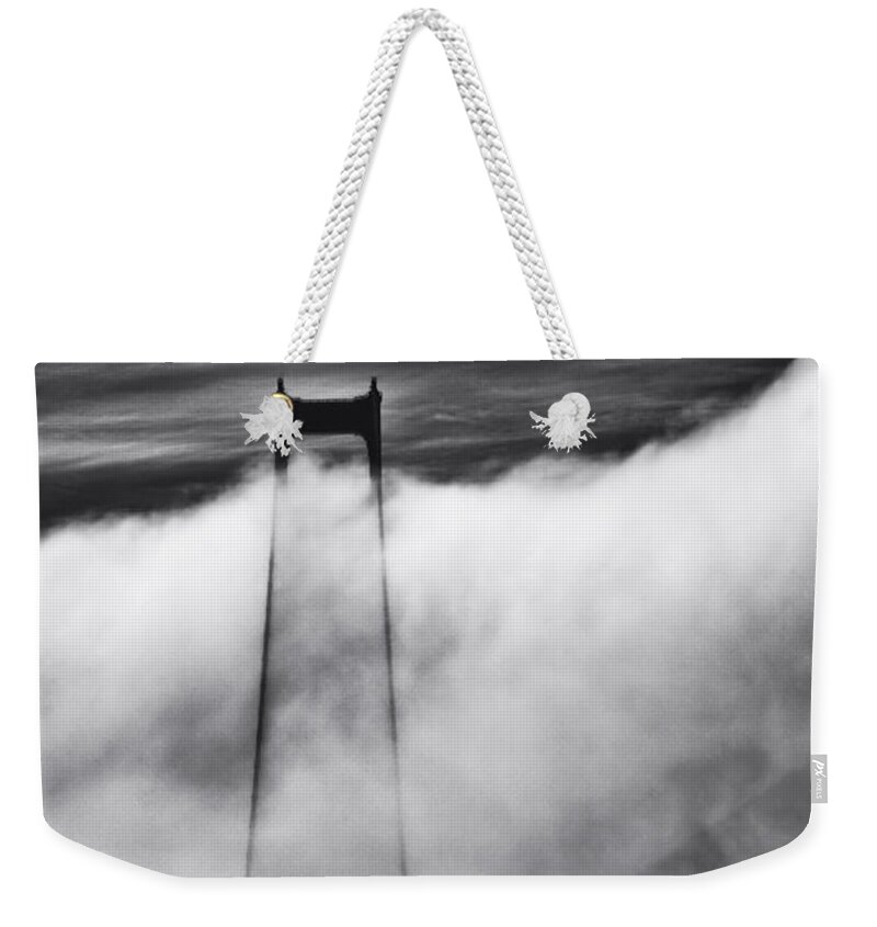 Golden Gate Bridge Weekender Tote Bag featuring the photograph Golden Gate Fog by Diana Powell