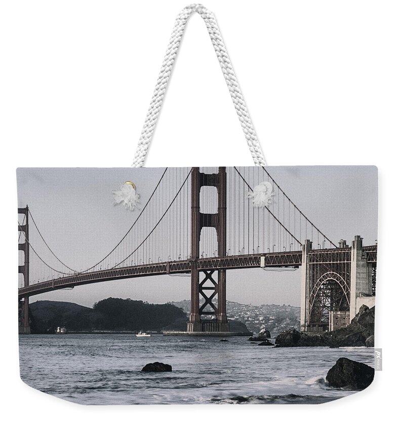 Golden Gate Bridge Weekender Tote Bag featuring the photograph Golden Gate 1 by Robert Fawcett