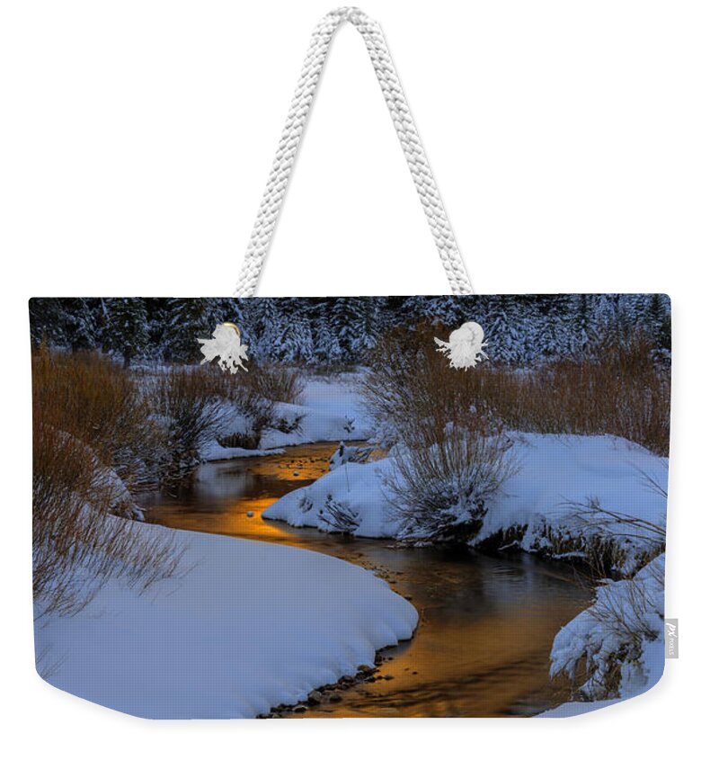 Utah Weekender Tote Bag featuring the photograph Golden Silence by Dustin LeFevre