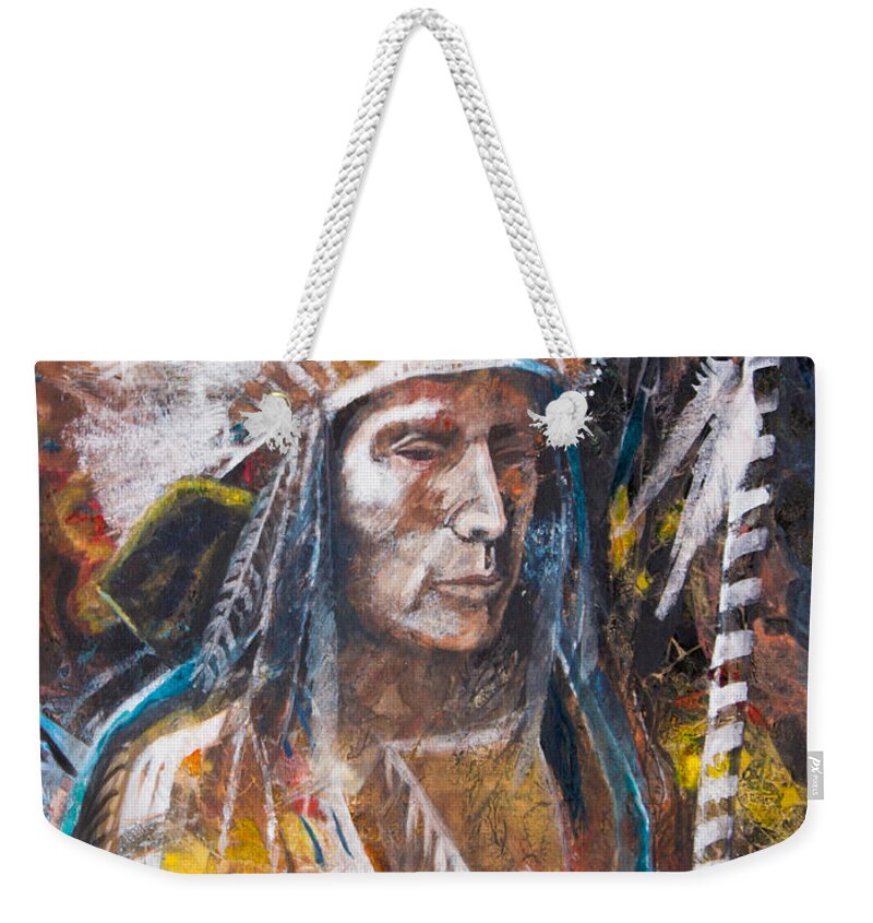 Good Lance Weekender Tote Bag featuring the painting Good Lance by Patricia Allingham Carlson