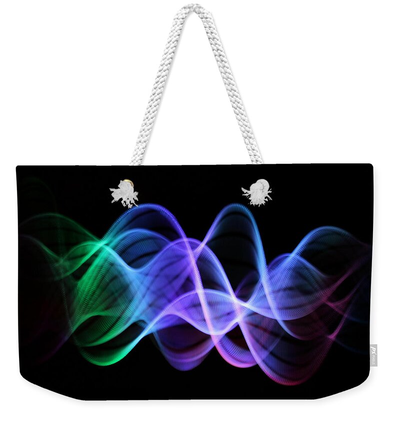 Abstract Weekender Tote Bag featuring the photograph Good Vibrations by Dazzle Zazz