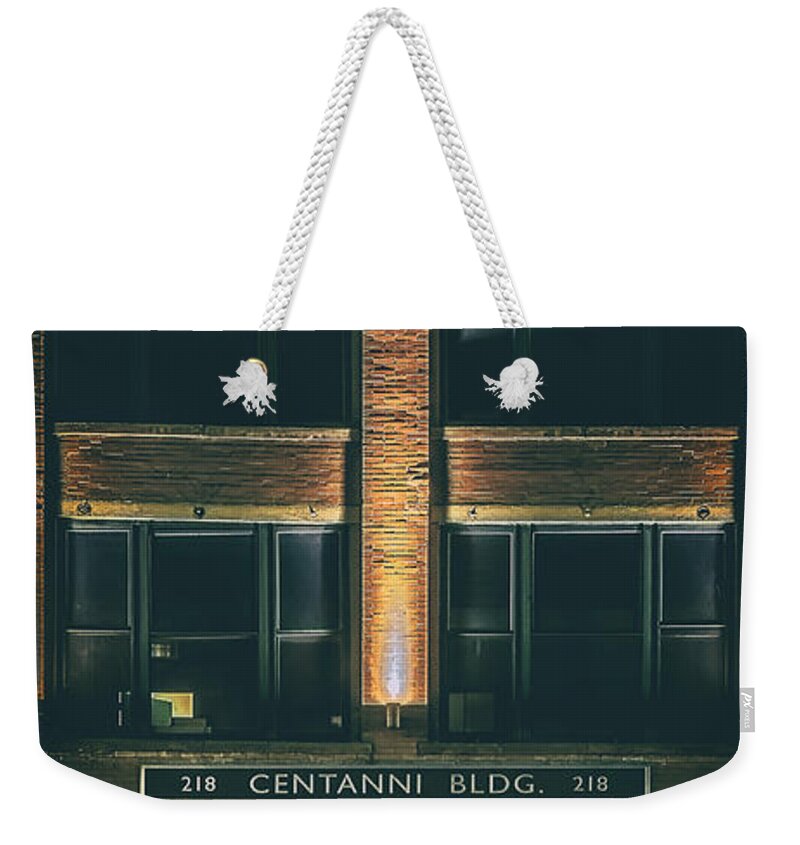 Architecture Weekender Tote Bag featuring the photograph Goudas Italian Deli Color by Scott Norris