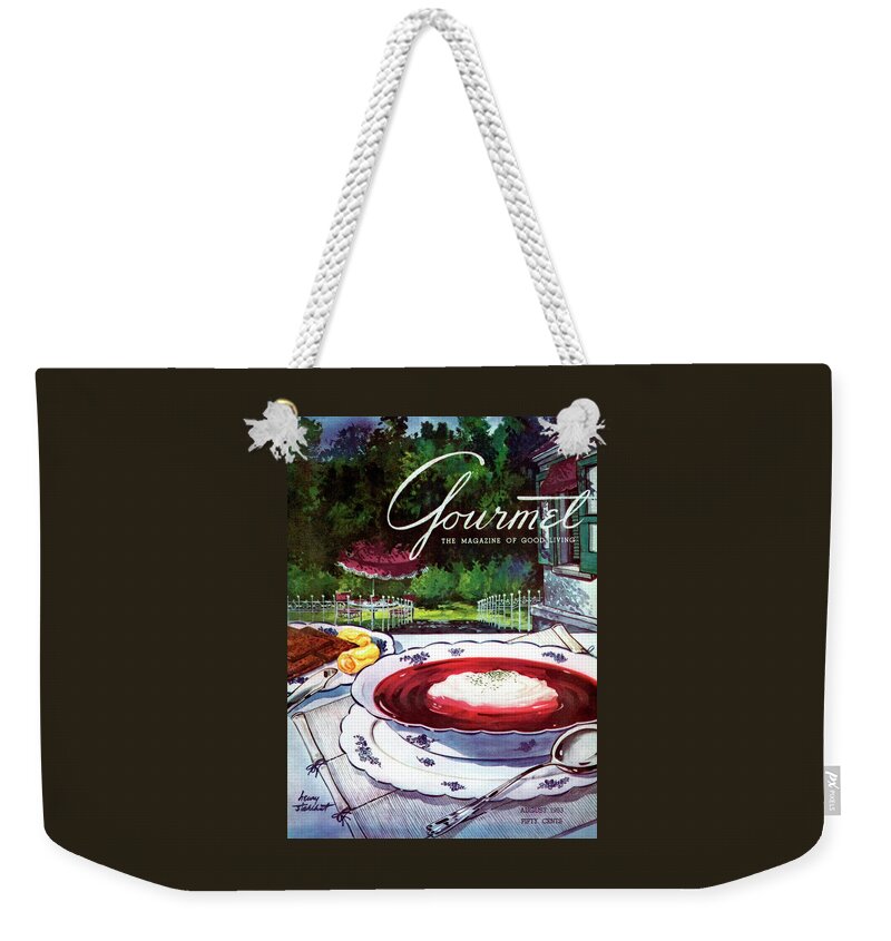 Gourmet Cover Featuring A Bowl Of Borsch Weekender Tote Bag