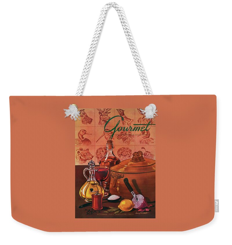 Gourmet Cover Featuring A Casserole Pot Weekender Tote Bag