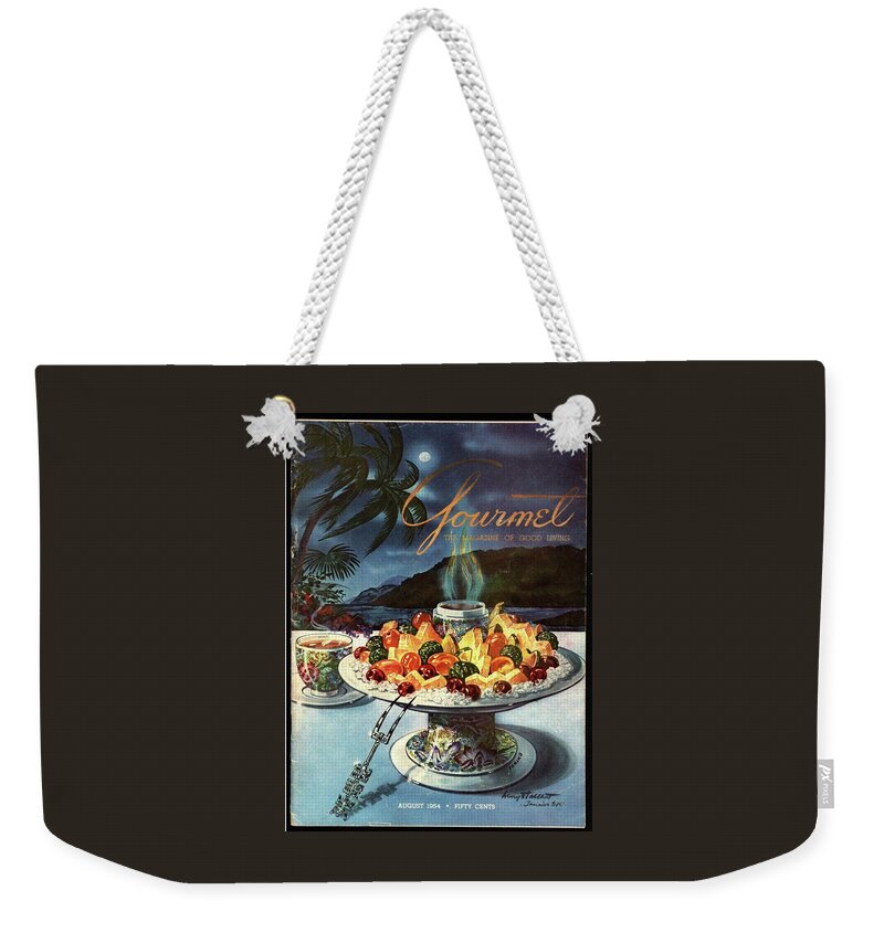 Gourmet Cover Illustration Of Fruit Dish Weekender Tote Bag