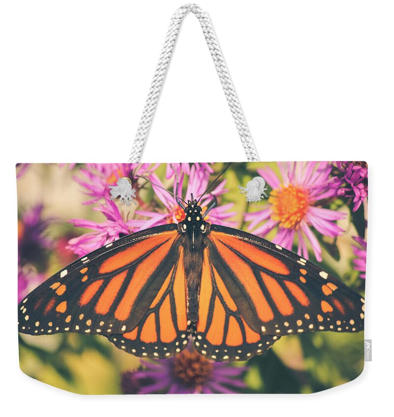 Monarch Weekender Tote Bag featuring the photograph Grace and Beauty by Viviana Nadowski