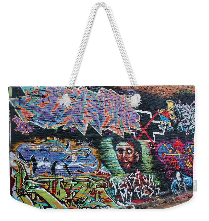 Graffiti Weekender Tote Bag featuring the photograph Graffiti Series 01 by Carlos Diaz