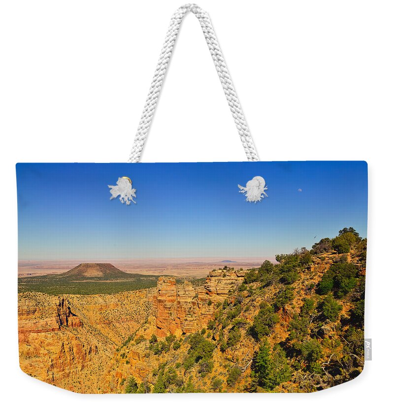 Grand Canyon Weekender Tote Bag featuring the photograph Grand Canyon Desert View by Greg Norrell