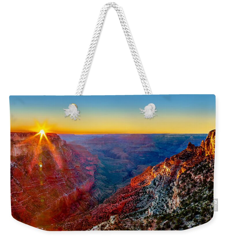 Grand Canyon Weekender Tote Bag featuring the photograph Grand Canyon Sunset by Az Jackson