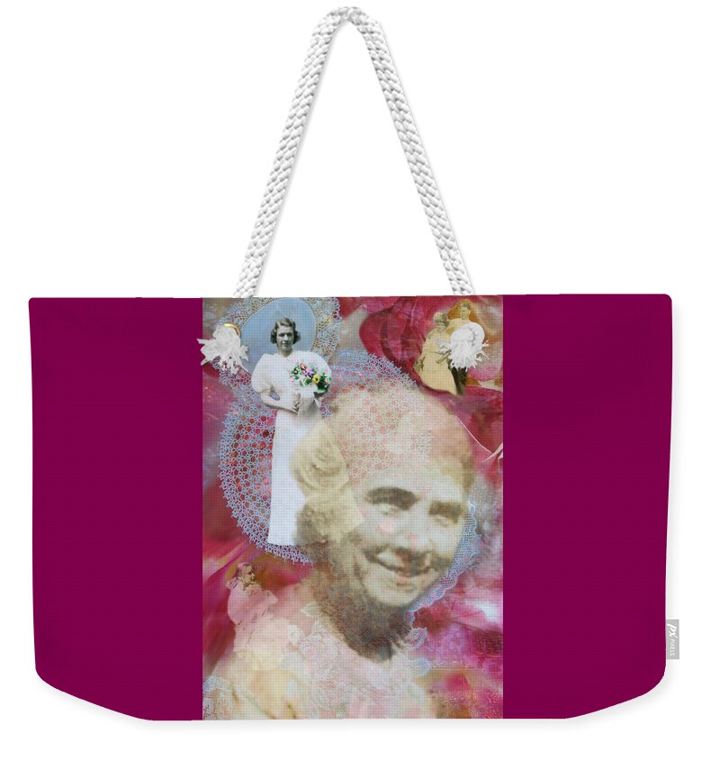 Grandmother Weekender Tote Bag featuring the digital art Grandmother by Lisa Yount