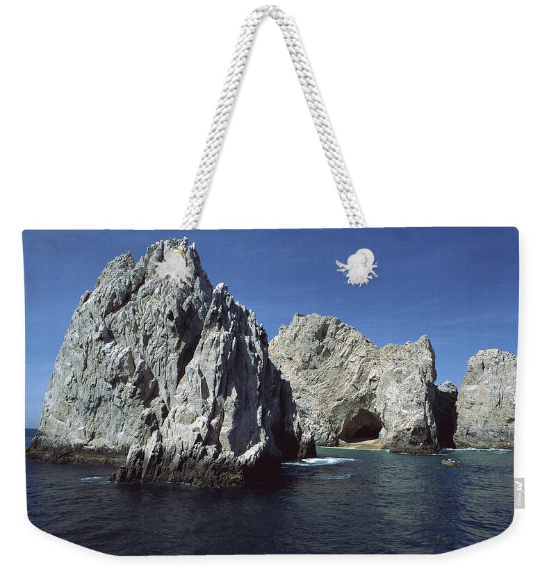 Feb0514 Weekender Tote Bag featuring the photograph Granite Outcrop Cabo San Lucas Mexico by Tui De Roy