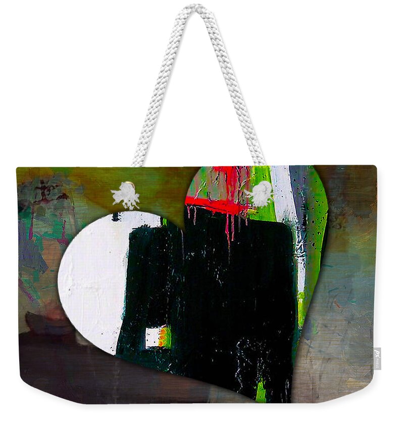 Heart Mixed Media Weekender Tote Bag featuring the mixed media Gratitude by Marvin Blaine