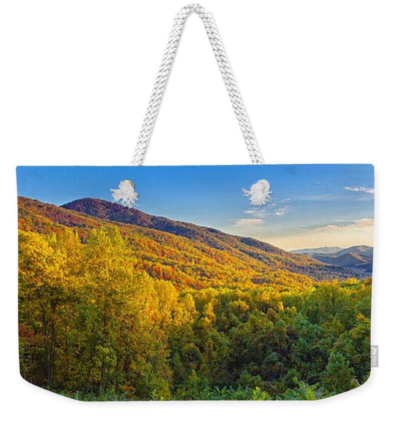 Foliage Weekender Tote Bag featuring the photograph Great Smoky Mountains National Park by Fred J Lord