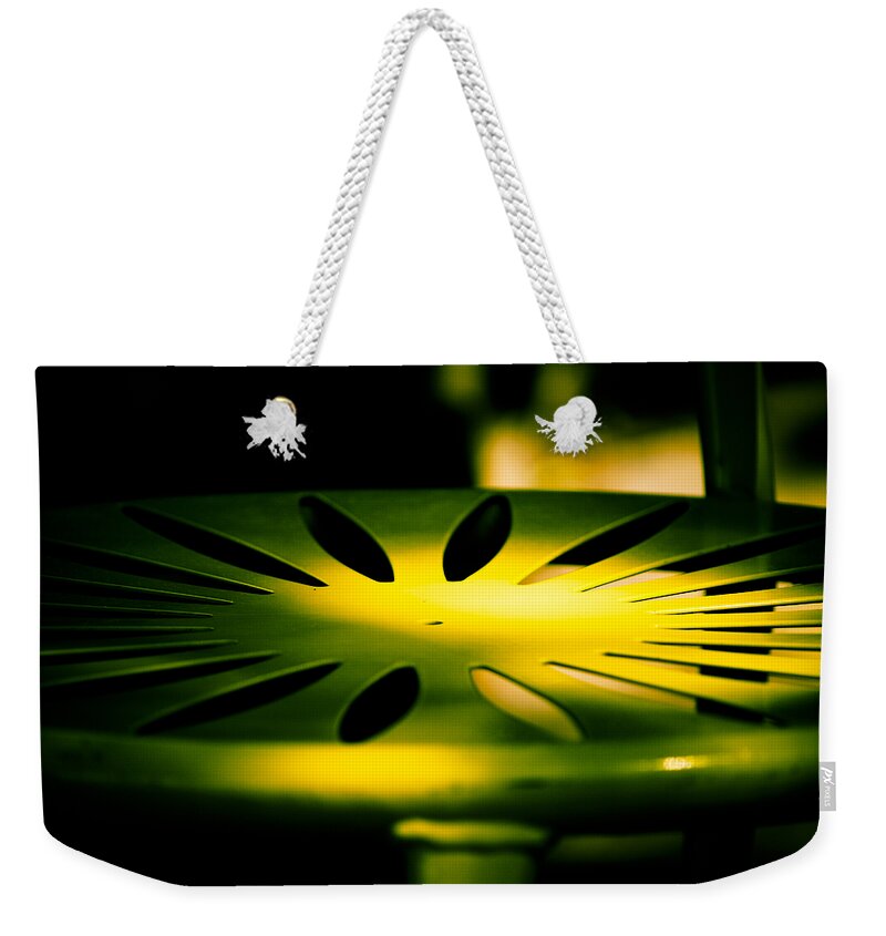 Cheesehead Weekender Tote Bag featuring the photograph Green and Gold by Christi Kraft