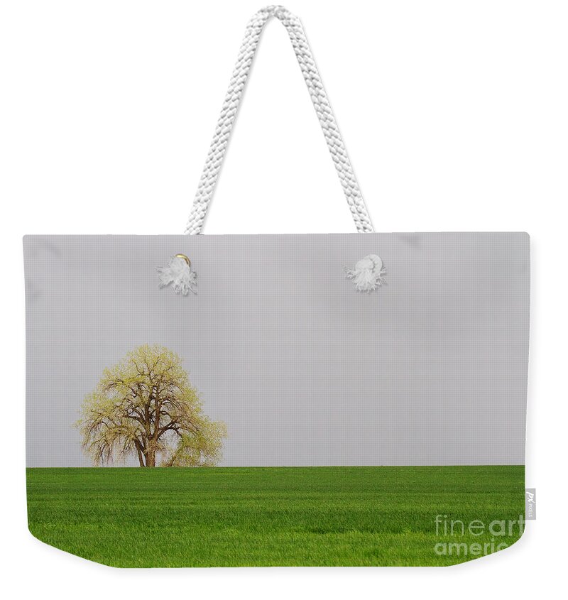 Pasture Weekender Tote Bag featuring the photograph Green on Green by Jim Garrison