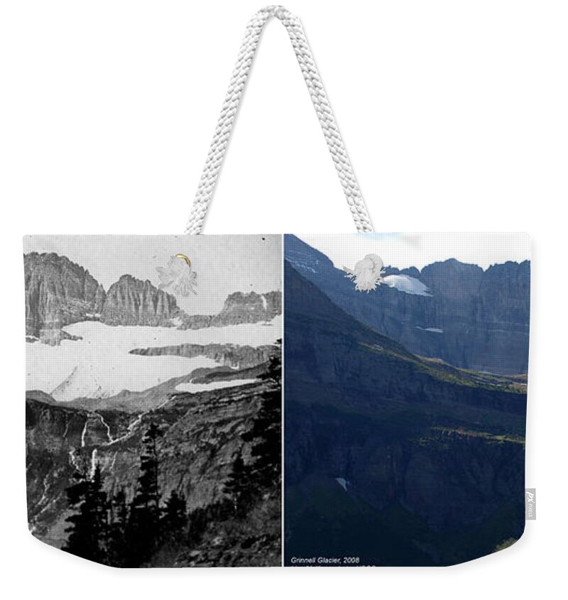 Glaciology Weekender Tote Bag featuring the photograph Grinnell Glacier, Glacier Np, 19002008 by Science Source
