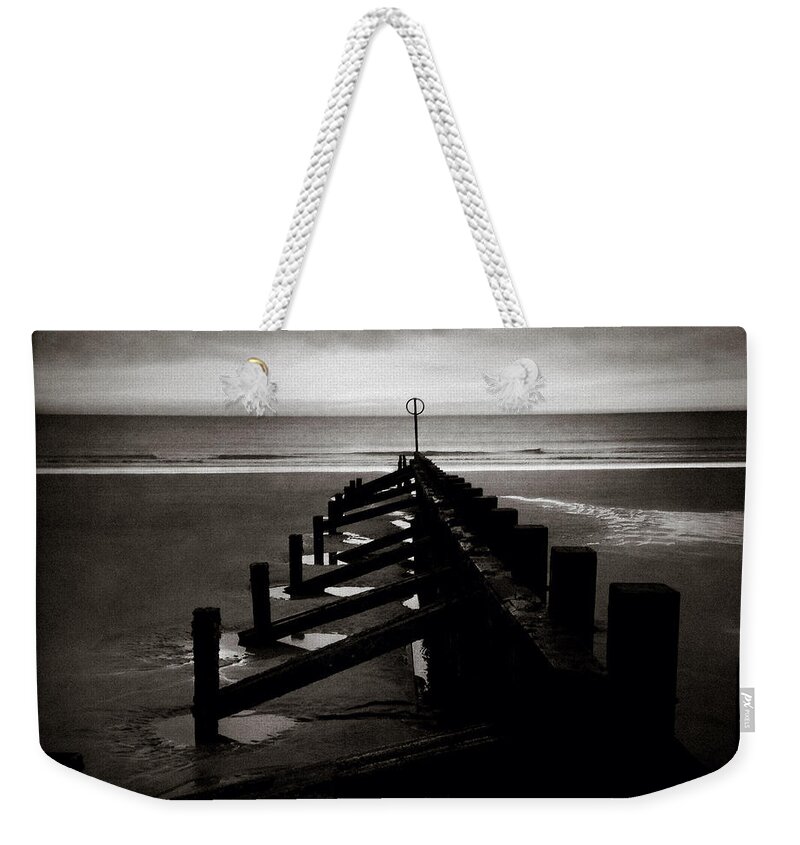 Groyne Weekender Tote Bag featuring the photograph Groyne 1 by Dave Bowman