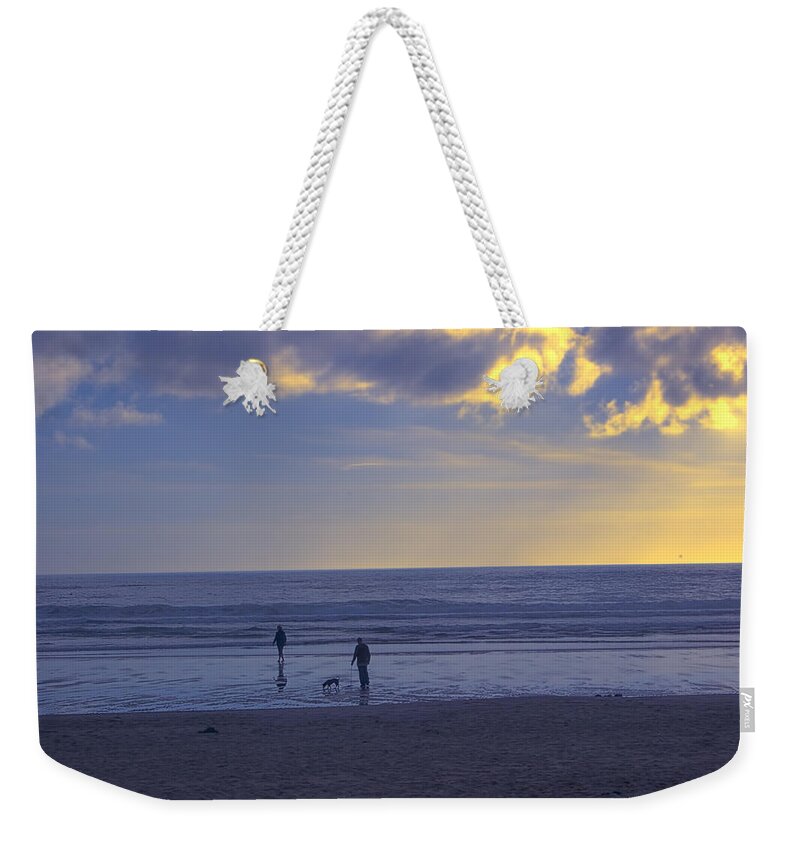  Weekender Tote Bag featuring the photograph Haceta Head Beach 2 by Cathy Anderson