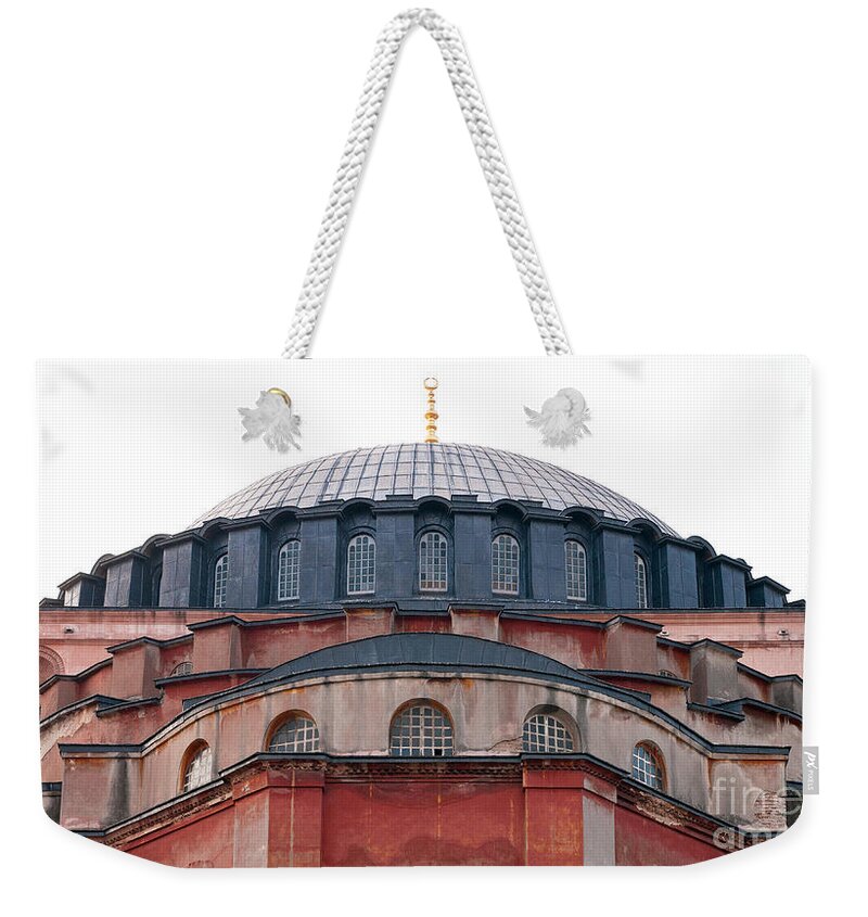 Istanbul Weekender Tote Bag featuring the photograph Hagia Sophia Curves 02 by Rick Piper Photography