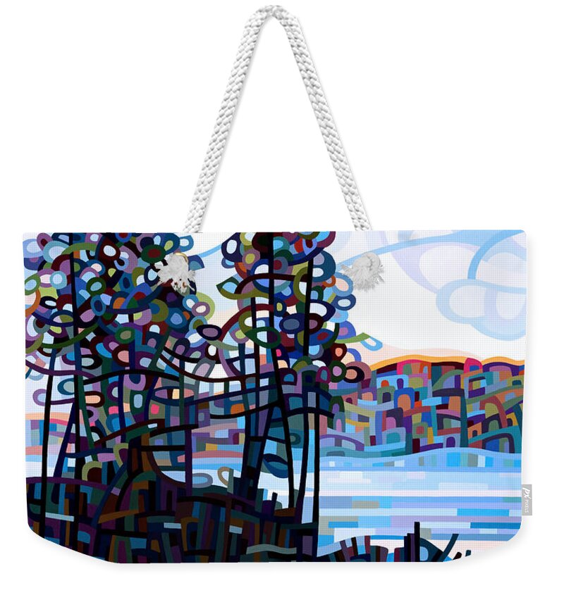 Art Weekender Tote Bag featuring the painting Haliburton Morning by Mandy Budan
