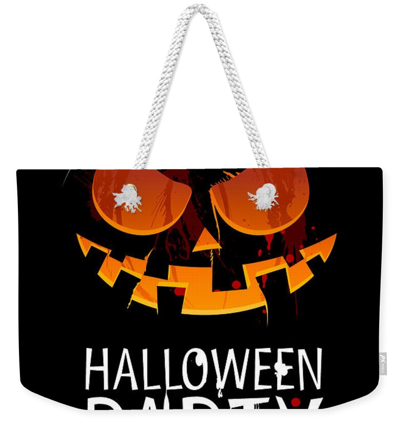 Halloween Weekender Tote Bag featuring the painting Halloween Party by Gianfranco Weiss