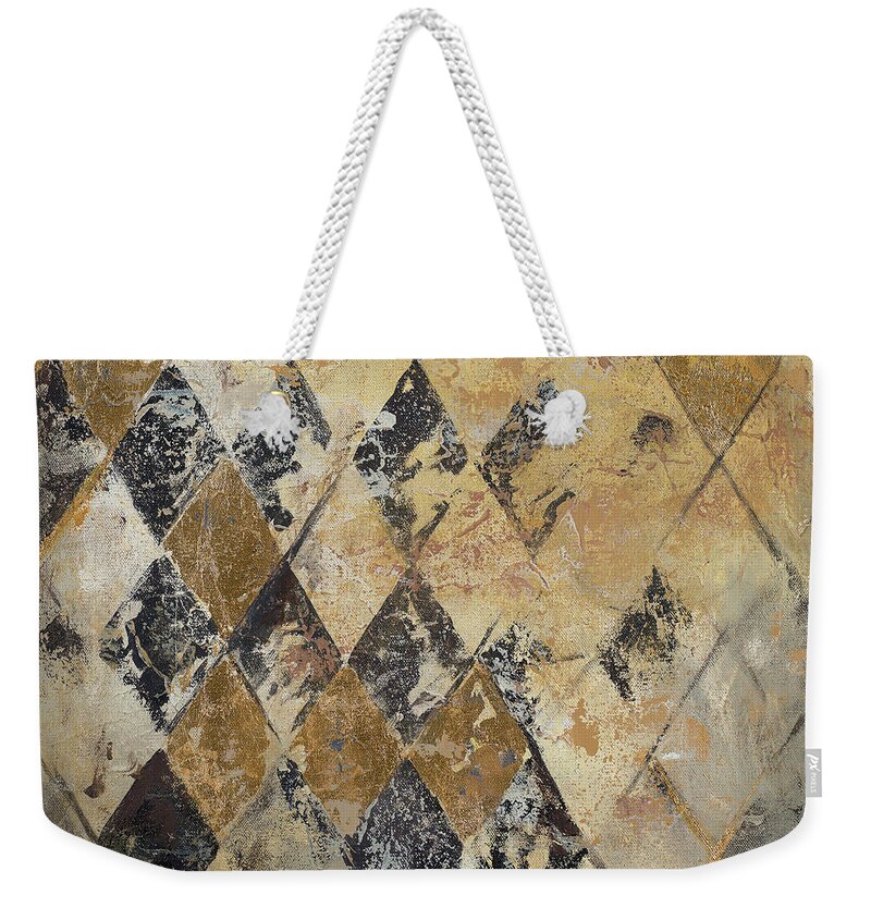 Harlequin Weekender Tote Bag featuring the painting Harlequin II by Patricia Pinto