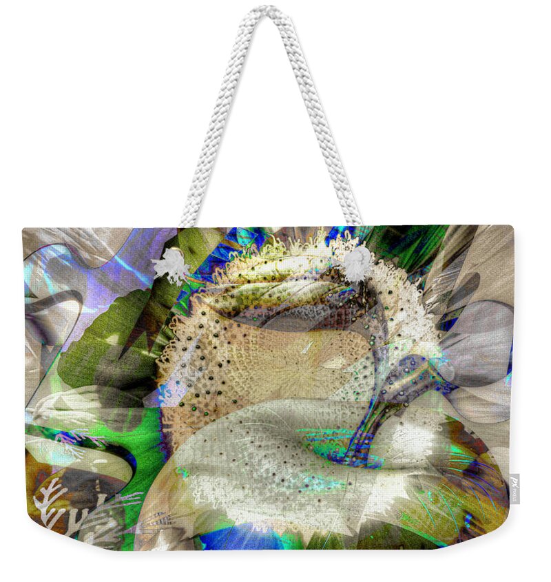 Abstract Weekender Tote Bag featuring the digital art Harvest by Eleni Synodinou