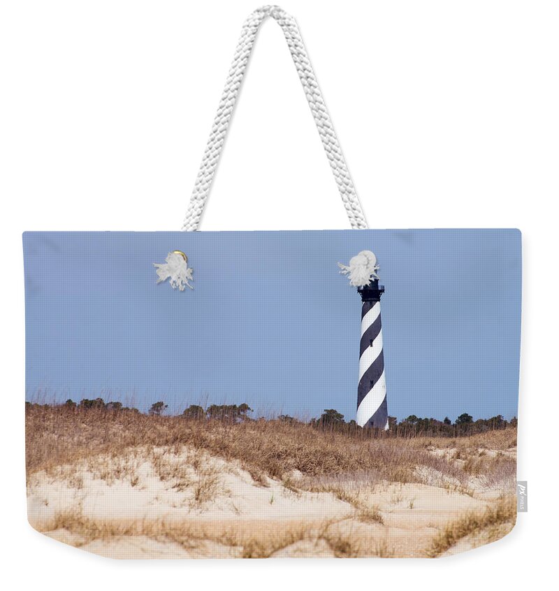 Hatteras Lighthouse Weekender Tote Bag featuring the photograph Hatteras Lighthouse by Stacy Abbott