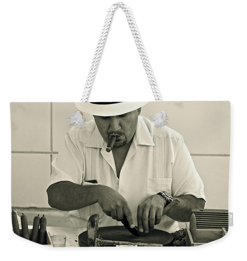 Cigar Weekender Tote Bag featuring the photograph Have A Cigar by Gwyn Newcombe