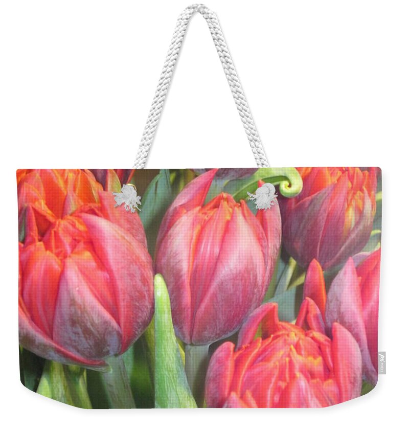 Flowerromance Weekender Tote Bag featuring the photograph Hazardous beauty by Rosita Larsson
