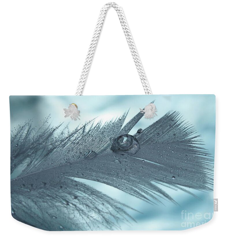 Feather Weekender Tote Bag featuring the photograph Healing Begins by Krissy Katsimbras