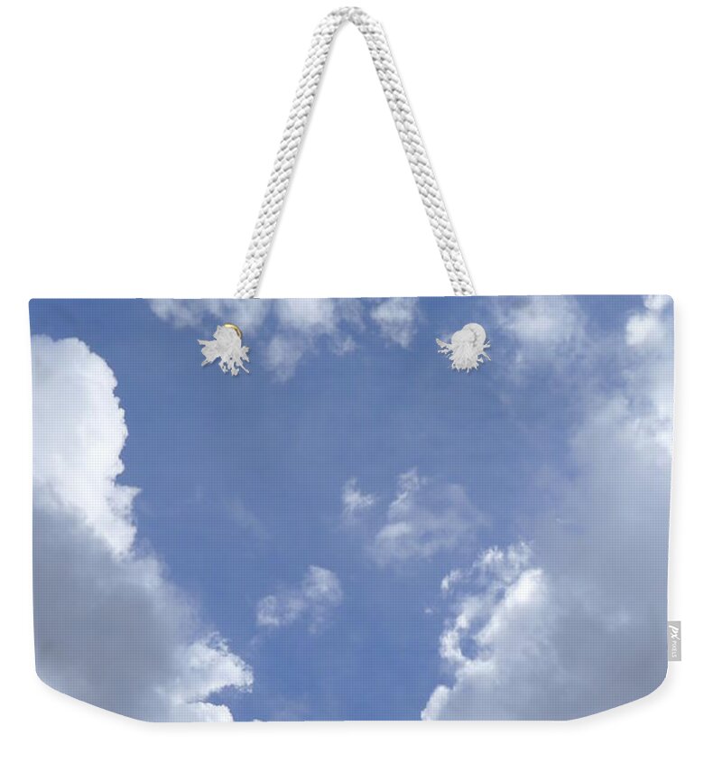 Heart Weekender Tote Bag featuring the photograph heART cloud by Nora Boghossian