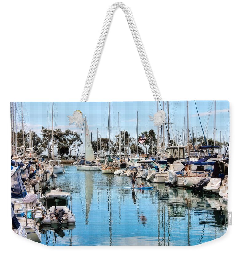 Sailboats Weekender Tote Bag featuring the photograph Heat relief by Tammy Espino