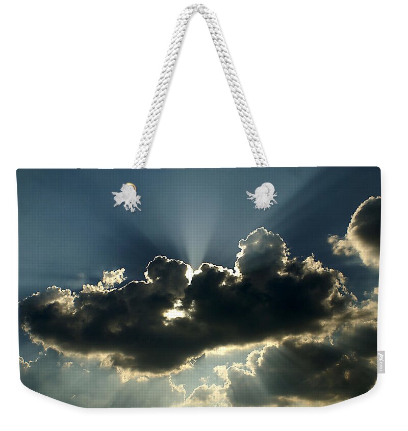 Clouds Weekender Tote Bag featuring the photograph Heavenly by Chauncy Holmes