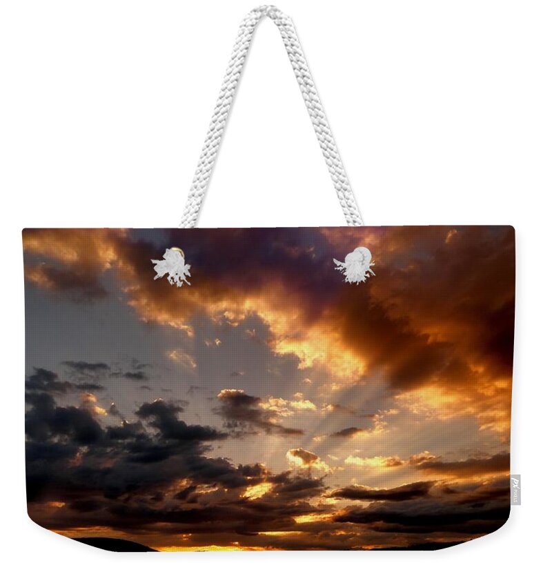 Heavenly Rapture Weekender Tote Bag featuring the photograph Heavenly Rapture by Mike Breau
