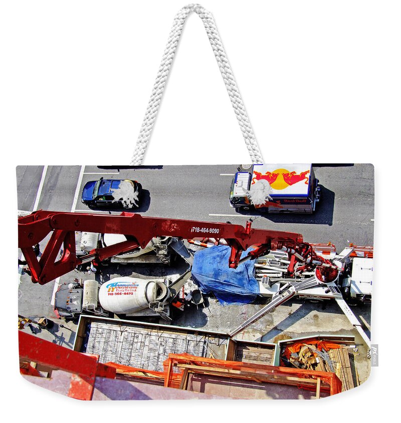 Pump Weekender Tote Bag featuring the photograph Heavy Lifting Pumper by Steve Sahm