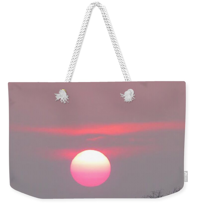 Sun Weekender Tote Bag featuring the photograph Heavy Sun by Art Dingo