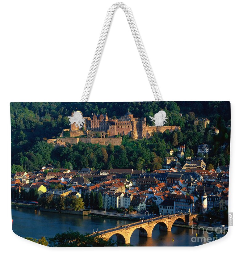 Landscape Weekender Tote Bag featuring the photograph Heidelberg, Germany by Gerhard Pieschel