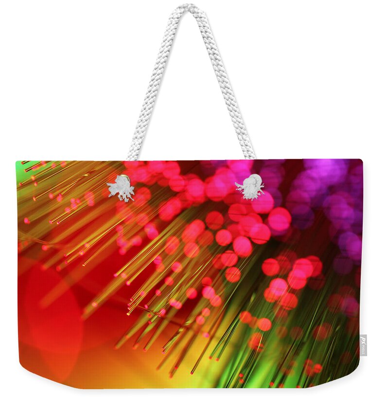 Abstract Weekender Tote Bag featuring the photograph Helter Skelter by Dazzle Zazz