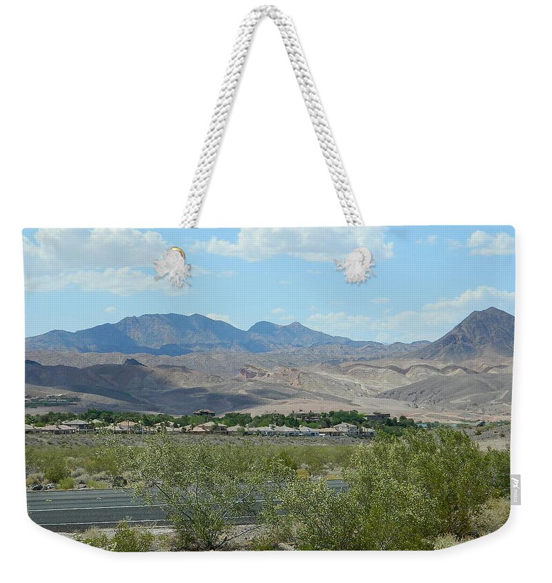 Henderson Nevada Desert Weekender Tote Bag featuring the photograph Henderson Nevada Desert by Emmy Marie Vickers