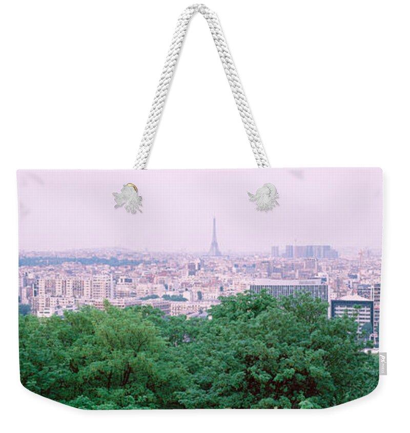 Photography Weekender Tote Bag featuring the photograph High Angle View Of A City, Saint-cloud by Panoramic Images