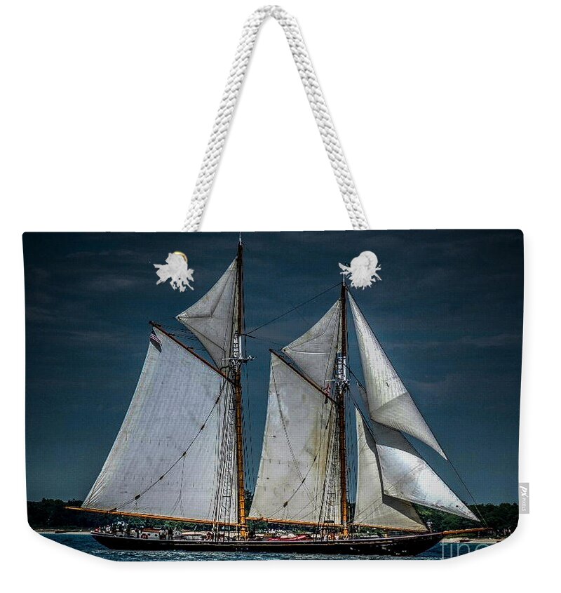Tail Ship Weekender Tote Bag featuring the photograph Highlander Sea by Ronald Grogan