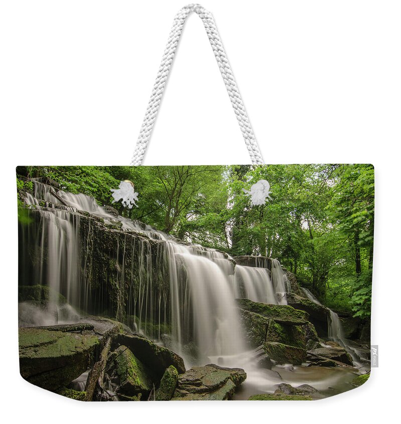 Scenics Weekender Tote Bag featuring the photograph Hill Hole Falls by Photography By Jed Langdon